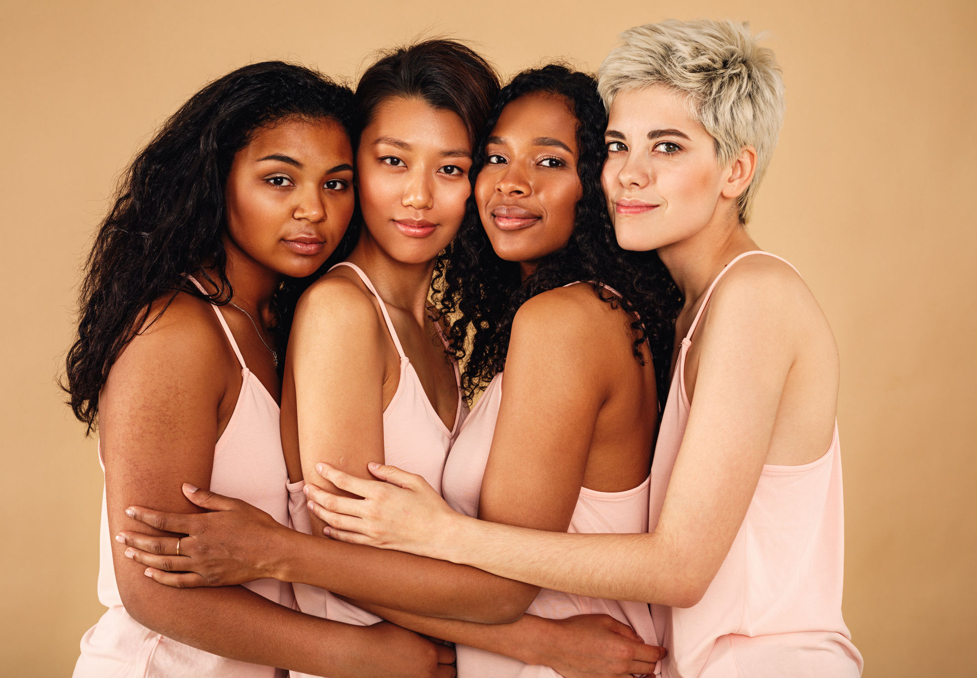 Diverse Women in an Embrace